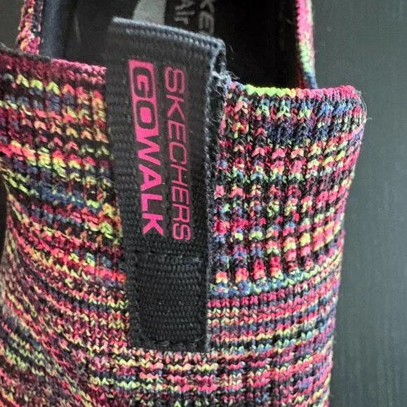 Skechers Go Walk Air Cooled Arch Fit Slip-On Sneakers Women’s 8 Multicolor EUC - Picture 6 of 7